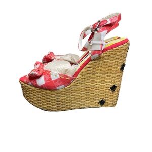 RARE Harajuku Lovers Wedge Sandals size 5.5 NIB